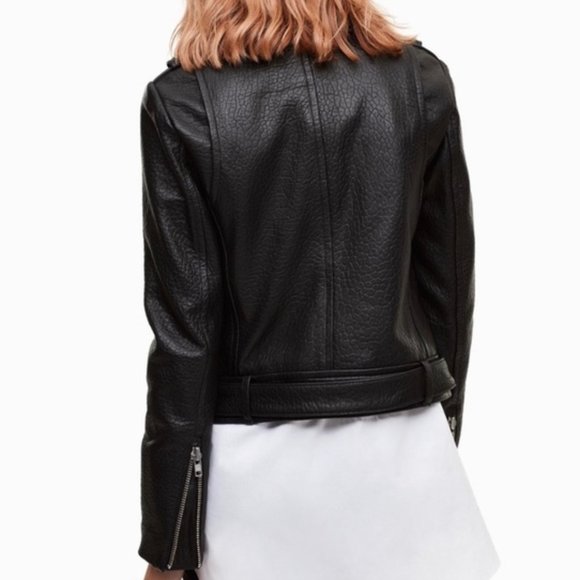 MACKAGE exclusive to Aritzia Black pebbled Leather jacket - Picture 3 of 9